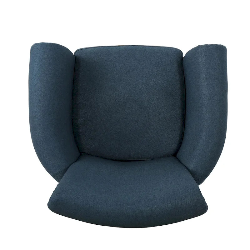 Navy Blue 31" Upholstered Club Chair with Nailhead Trim