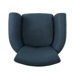 Navy Blue 31" Upholstered Club Chair with Nailhead Trim