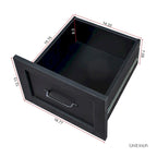Modern Computer Desk with 2 Tier Storage and Large Drawers and Waterproof Surface for Home Office and Study or Living Room