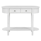 Vintage Console Table, Glossy Sofa Table for Entryway and Living Room