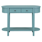 Vintage Console Table, Glossy Sofa Table for Entryway and Living Room