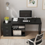 55 L Shaped Desk Writing Computer Desk Storage Workstation 5 Colors