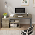 55 L Shaped Desk Writing Computer Desk Storage Workstation 5 Colors