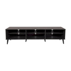 71" Modern TV Bench with 6 Open Adjustable Shelves - Fits TVs up to 85"