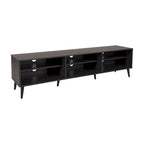 71" Modern TV Bench with 6 Open Adjustable Shelves - Fits TVs up to 85"