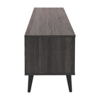 71" Modern TV Bench with 6 Open Adjustable Shelves - Fits TVs up to 85"