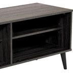 71" Modern TV Bench with 6 Open Adjustable Shelves - Fits TVs up to 85"