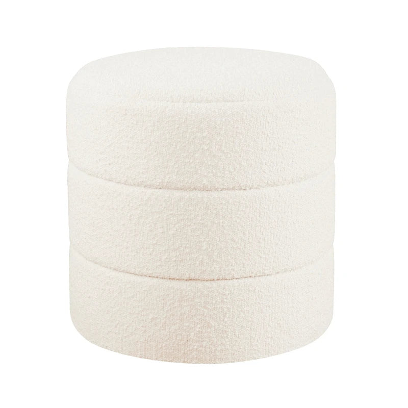 HomePop Upholstered Round Ottoman