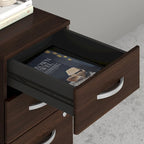 60W Office Desk Bundle with Storage Return, Mobile File Cabinet & Credenza
