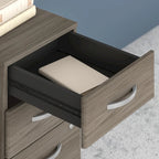 60W Office Desk Bundle with Storage Return, Mobile File Cabinet & Credenza
