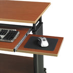 MUV Mobile Standing Computer Desk & Printer Stand with Storage Shelves