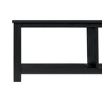 Solid Acacia Wood TV Bench - Contemporary Media Console with Storage