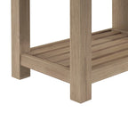 Solid Acacia Wood TV Bench - Contemporary Media Console with Storage