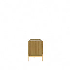 86.69" Glam Media Cabinet Console with Gold Accents - Living Room & Bedroom