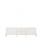 86.69" Glam Media Cabinet Console with Gold Accents - Living Room & Bedroom