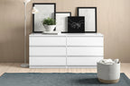 6 Drawer Double Dresser for Bedroom Living Room Hallway