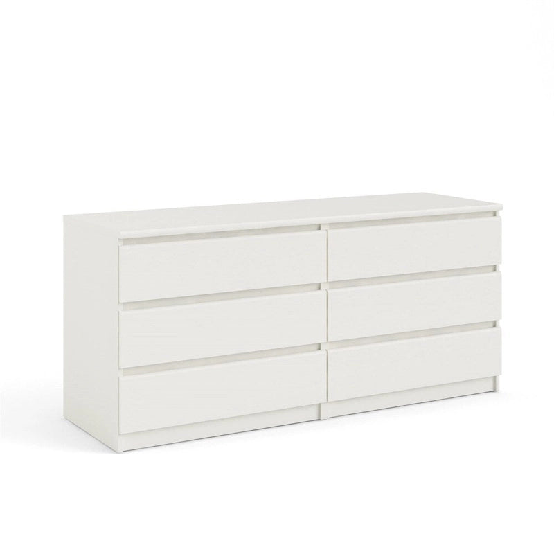 6 Drawer Double Dresser for Bedroom Living Room Hallway