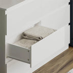 6 Drawer Double Dresser for Bedroom Living Room Hallway