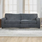 Transitional Cushion Back Sofa - Made in USA, 100% Polyester, 85W