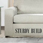 Transitional Cushion Back Sofa - Made in USA, 100% Polyester, 85W