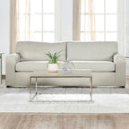 Transitional Cushion Back Sofa - Made in USA, 100% Polyester, 85W