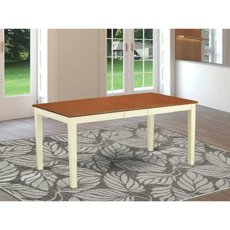 Rectangle Dining Table with Butterfly Leaf Extension - Multiple Finish Options