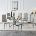 Dining chair, black chair and 6-piece set of