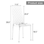 Dining chair, black chair and 6-piece set of