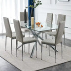 Dining chair, black chair and 6-piece set of