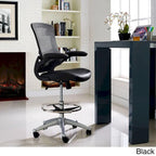 Ergonomic Drafting Stool with Flip-Up Arms & Adjustable Height