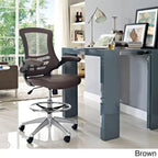Ergonomic Drafting Stool with Flip-Up Arms & Adjustable Height