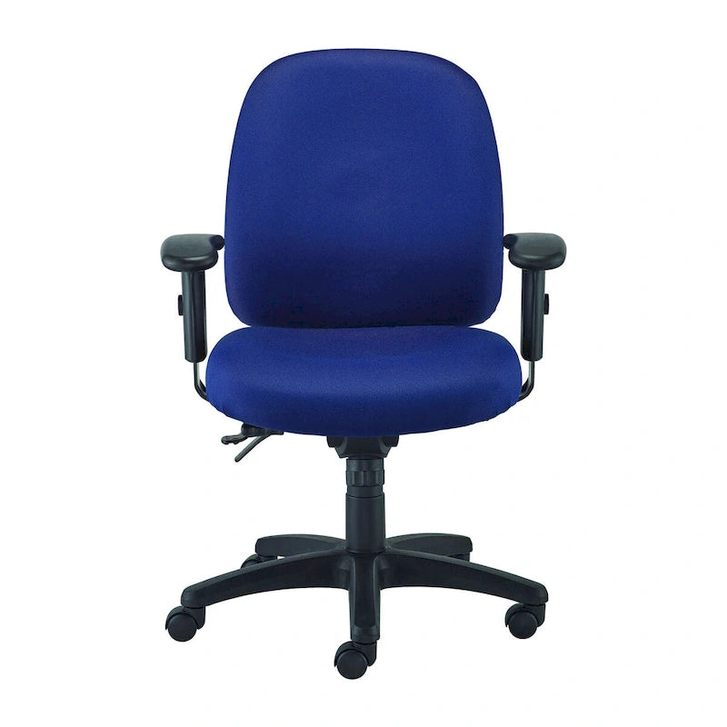Multi-Function Ergonomic Swivel Task Chair with Adjustable Arms & Lumbar Support