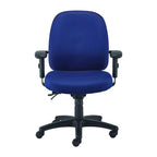 Multi-Function Ergonomic Swivel Task Chair with Adjustable Arms & Lumbar Support