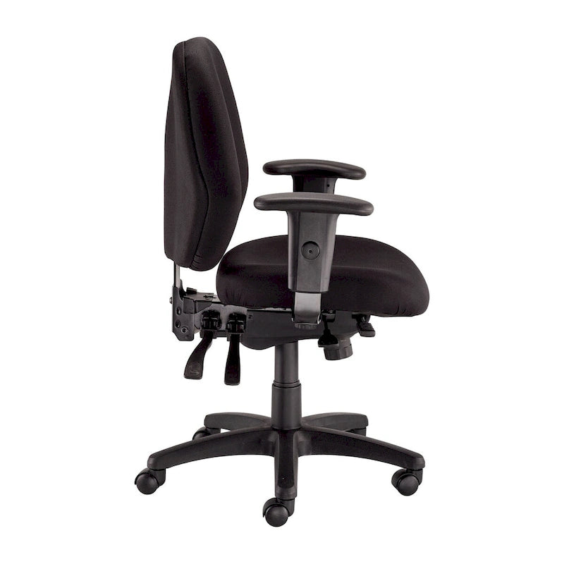 Multi-Function Ergonomic Swivel Task Chair with Adjustable Arms & Lumbar Support
