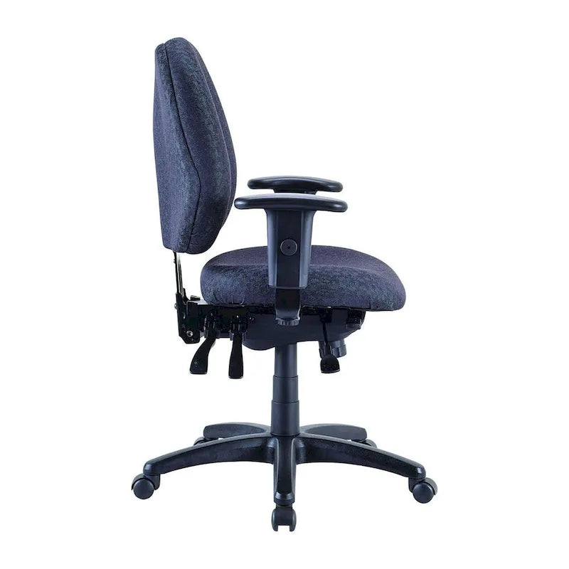 Multi-Function Ergonomic Swivel Task Chair with Adjustable Arms & Lumbar Support