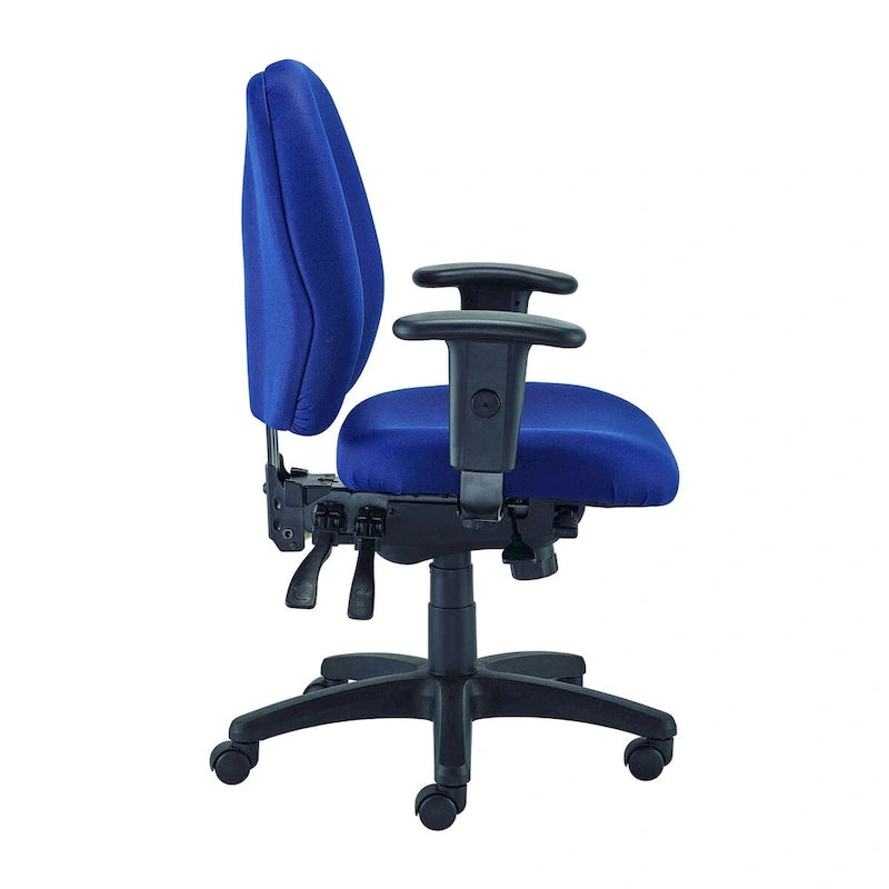 Multi-Function Ergonomic Swivel Task Chair with Adjustable Arms & Lumbar Support