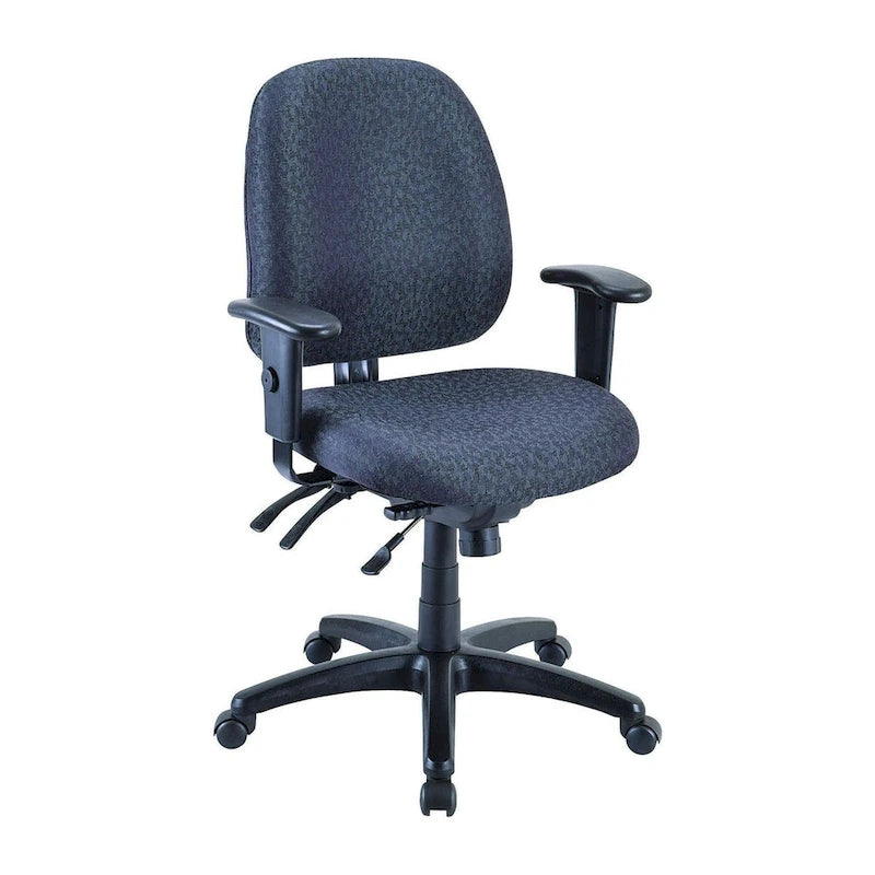 Multi-Function Ergonomic Swivel Task Chair with Adjustable Arms & Lumbar Support